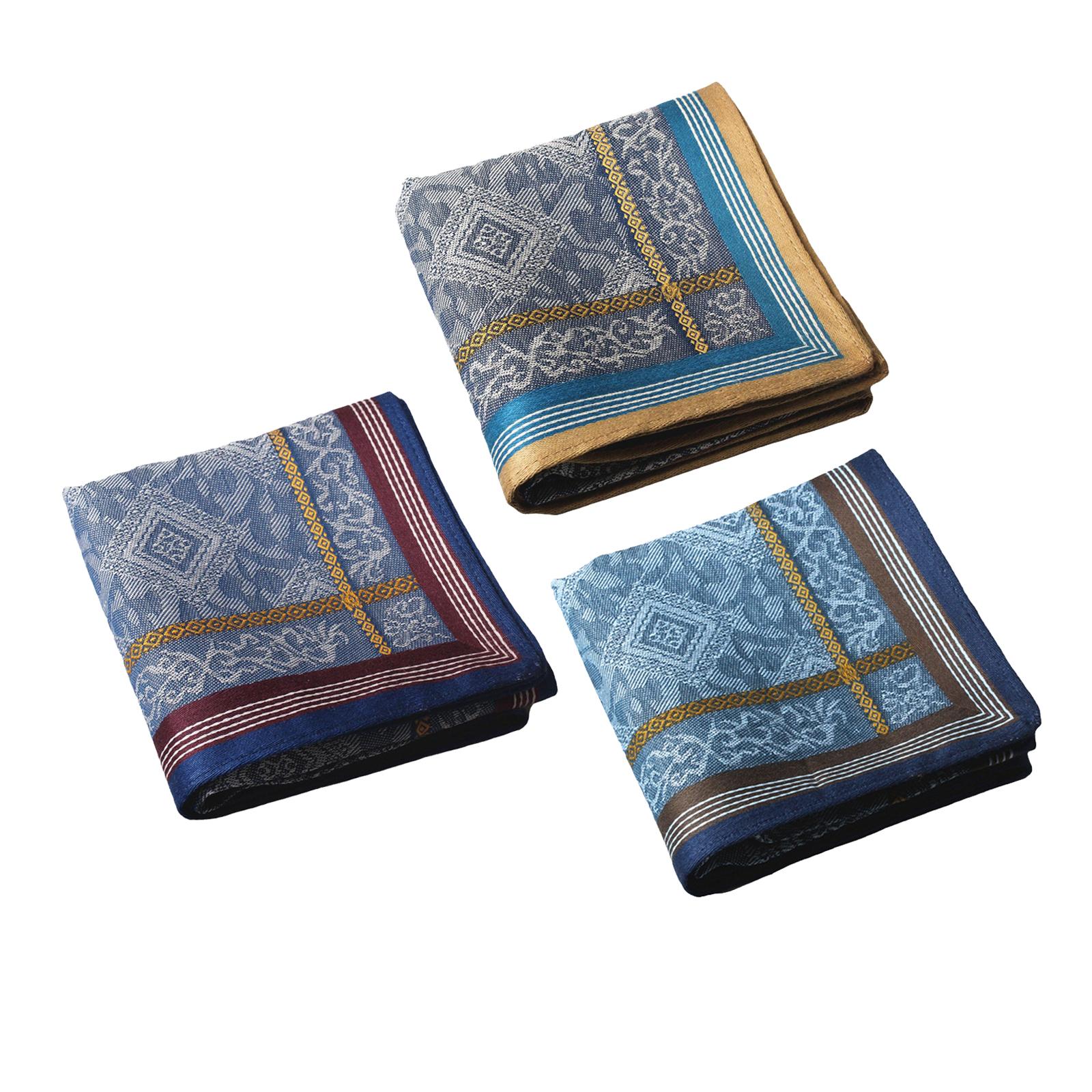 Handkerchief Cotton Men - 3x Fazzoletti da taschino da uomo