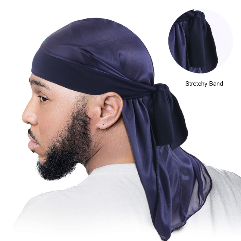 Bandana Doo Rag - Men's Silky Durags Bandane Turbante Cappello