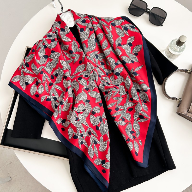 Silk Neck Scarf - Foulard Quadrato 90cm di Alta Qualità,