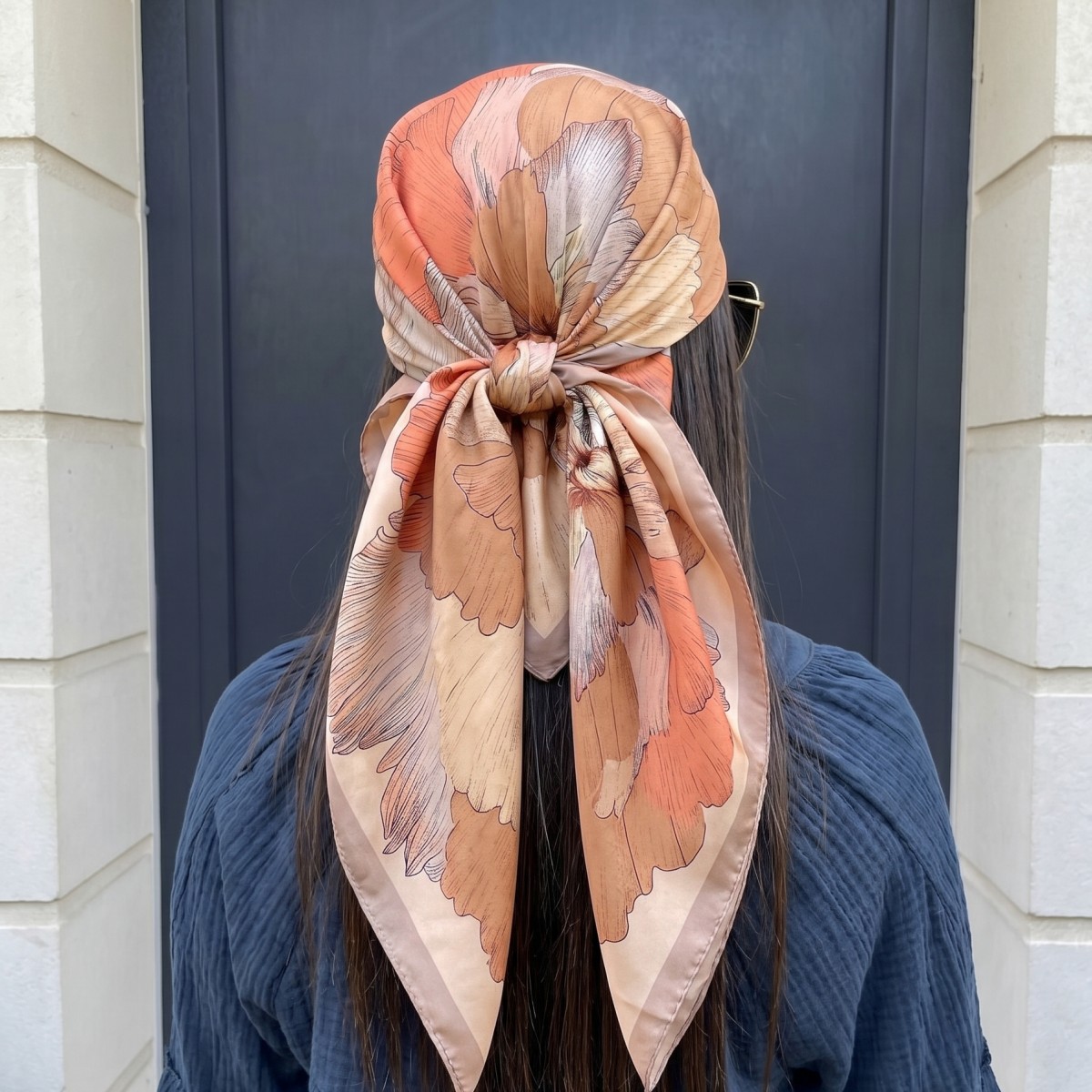 Pashmina Wrap Large - Foulard Quadrato in Seta da Donna,