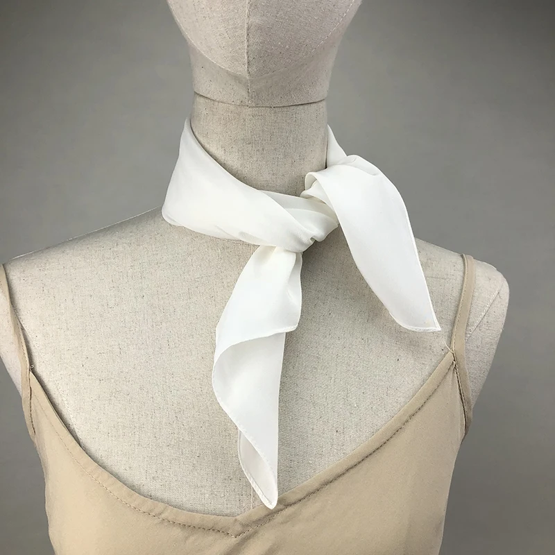Ascot Neck Scarf - Nuove donne sciarpa di seta scialli