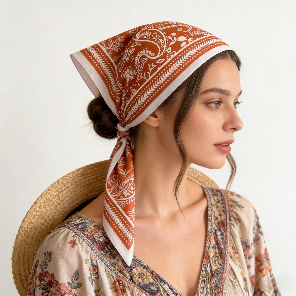 Silk Neck Scarf - Sciarpa quadrata in seta con stampa