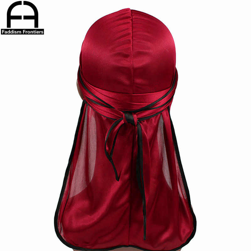 Bandana Doo Rag - New Fashion uomo raso Durags Biker