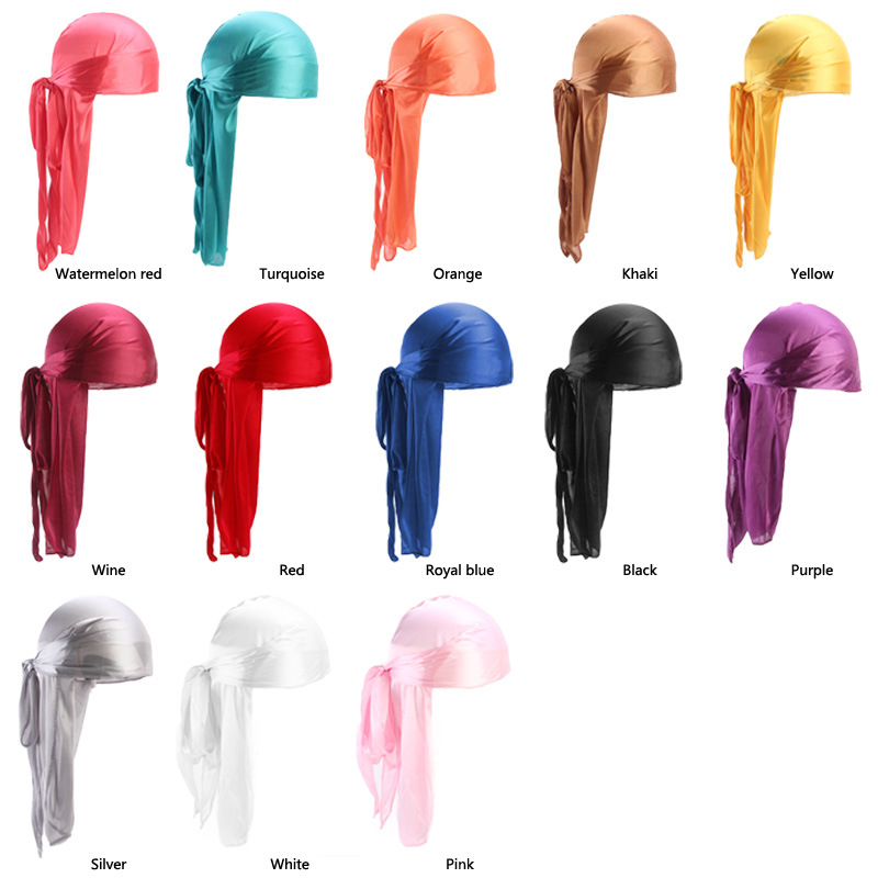 Bandana Doo Rag - Bandane Durags setose da uomo Cappello