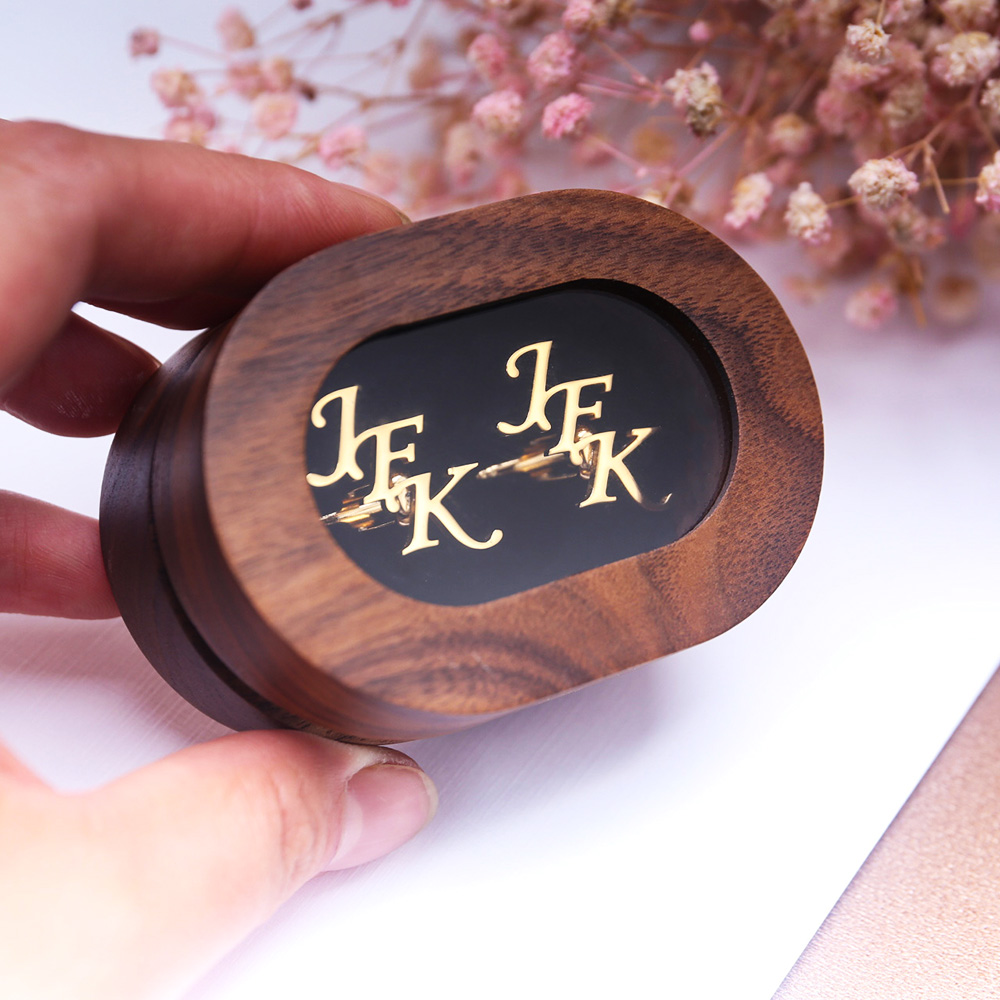 Tie Clip Silver - Gemelli con prima lettera personalizzati da
