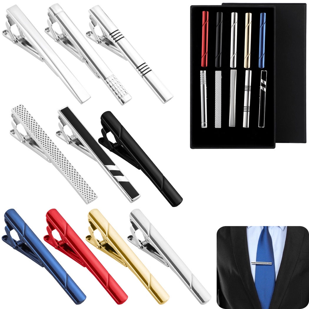 Set di 10 fermacravatte da uom - Tie Bar Set Gift recensione e prezzo