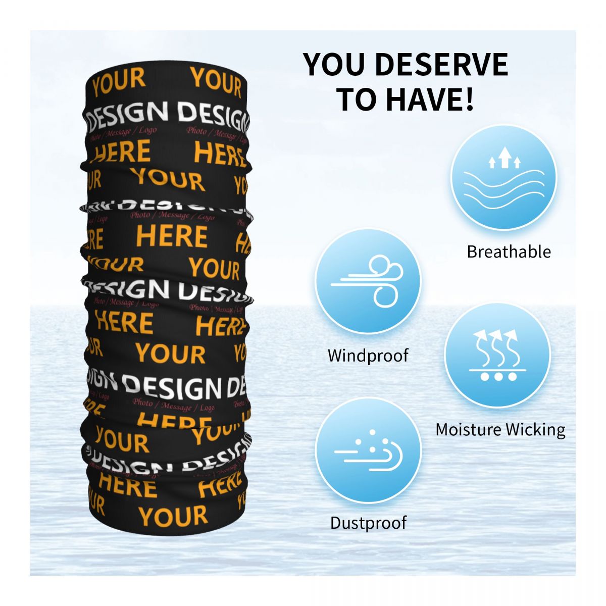Personalizza il tuo design qui - Neck Warmer Tube recensione e prezzo