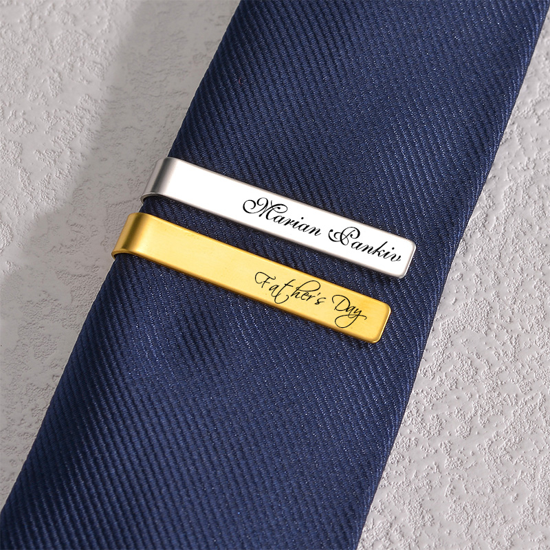 Clippole per cravatta con nome - Tie Bar Set Gift recensione e prezzo