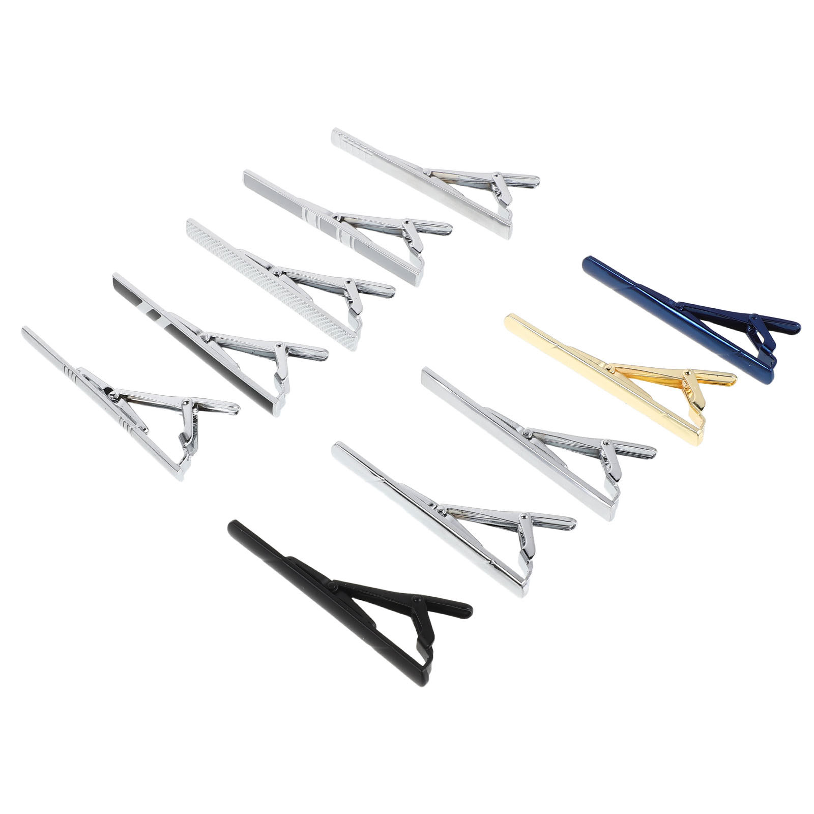 Set di 10 Fermacravatte Elegan - Tie Bar Set Gift recensione e prezzo