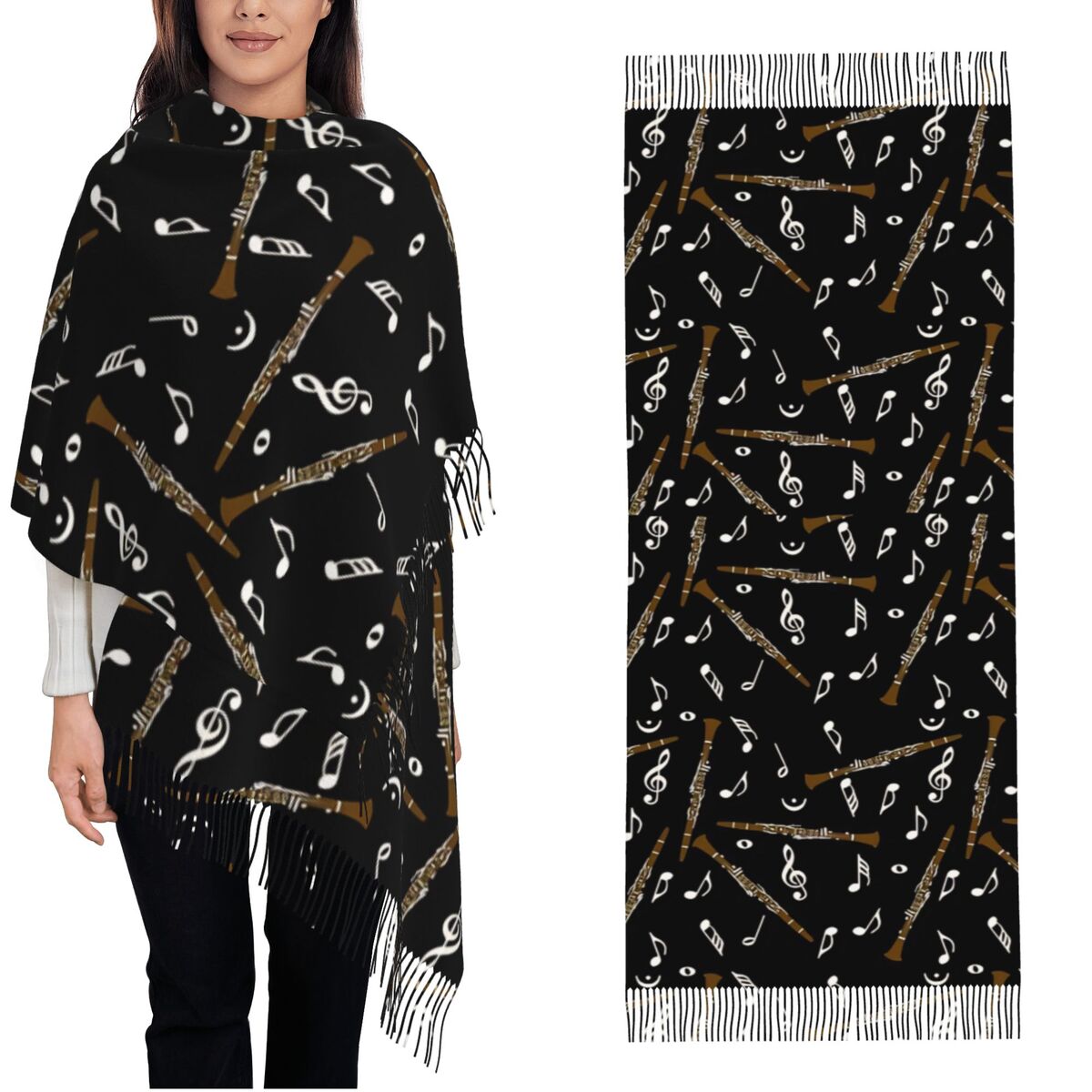 Sciarpa da donna con nappa mod - Pashmina Wrap Large recensione e prezzo