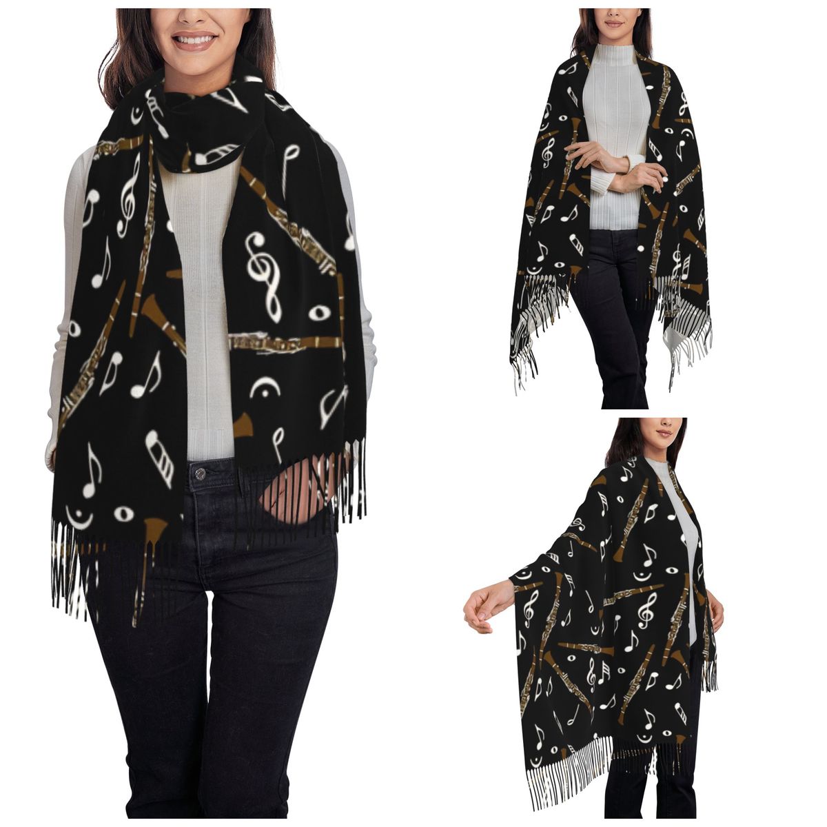 Sciarpa da donna con nappa mod - Pashmina Wrap Large recensione e prezzo