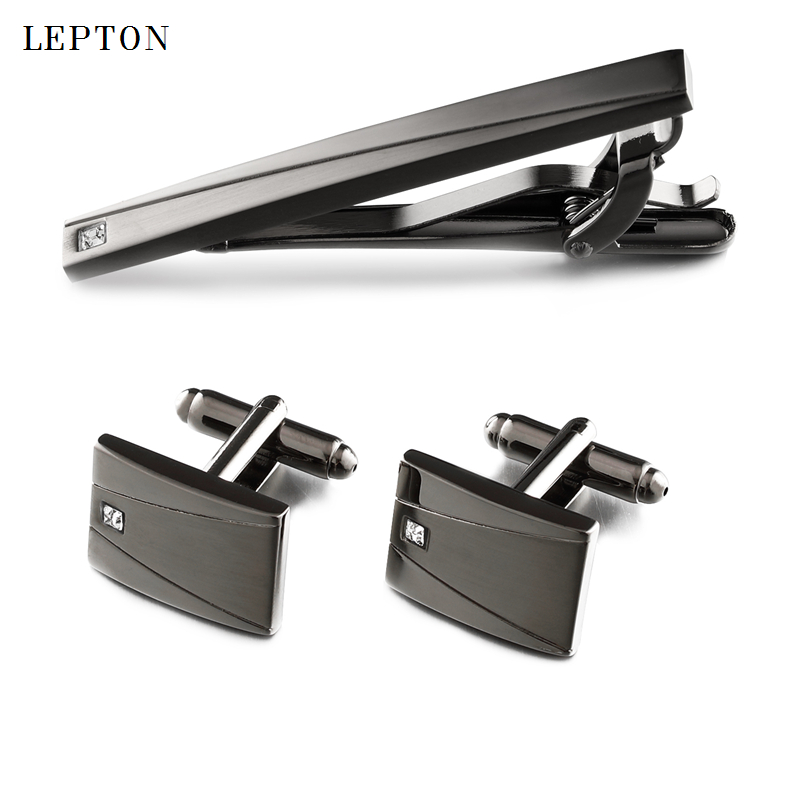 Gemelli neri classici e fermac - Tie Bar Set Gift recensione e prezzo