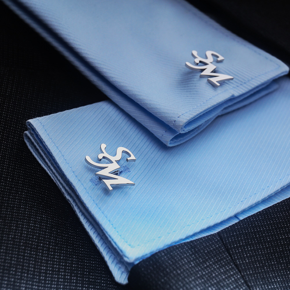 Gemelli con prima lettera pers - Tie Clip Silver recensione e prezzo